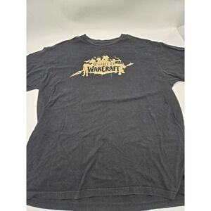 Blizzard World Warcraft Graphic T-Shirt Mens XL 15th Anniversary W15 Black Gold